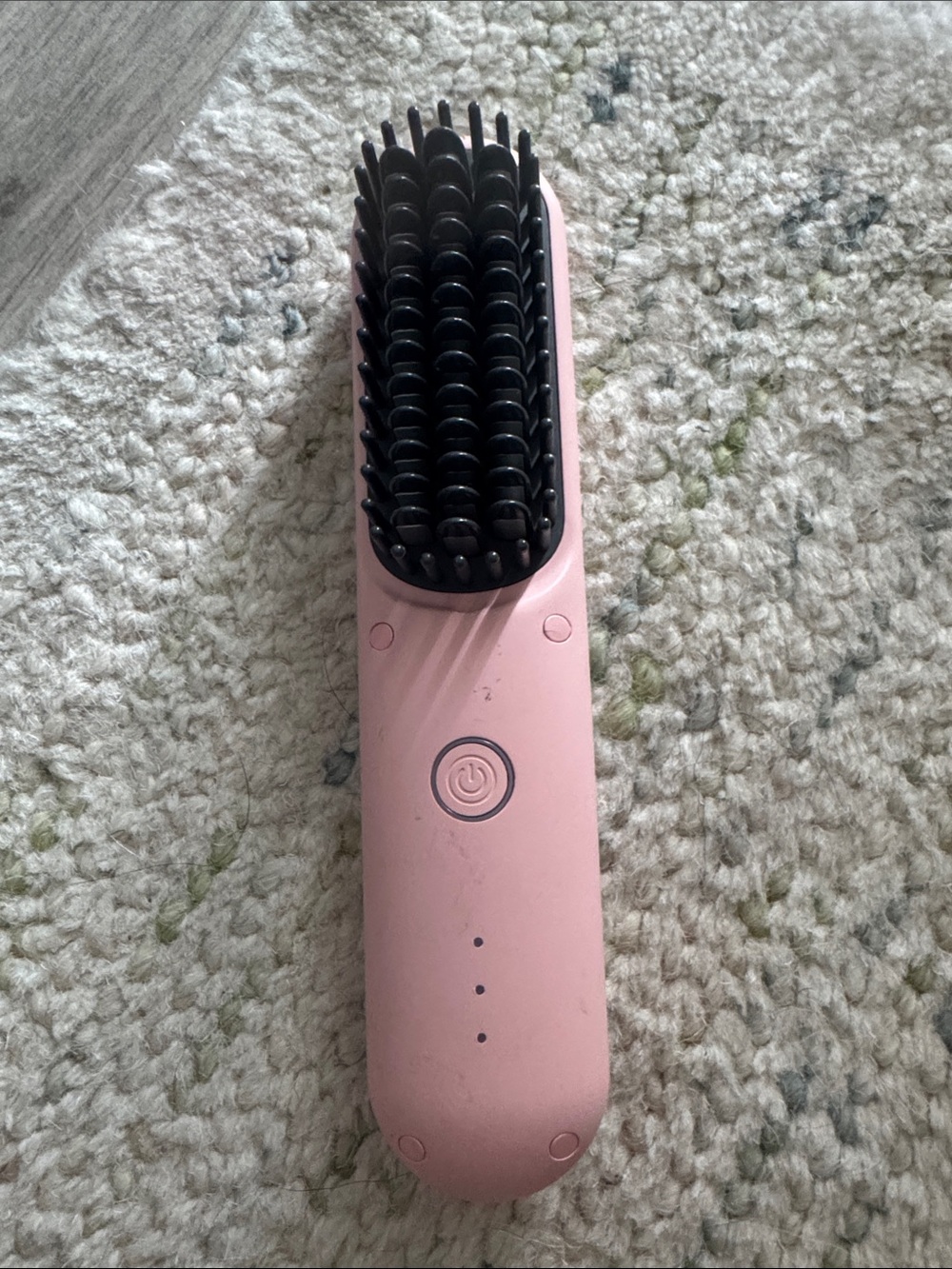 Pink Electric Hair Straightening Brush